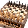 Compendium - 2 in 1 - Dal Rossi - 15in Chess with Checkers in Drawer - Image 3