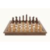Chess Set - 18in Folding Walnut with Raised Edge (Dal Rossi) - Image 2