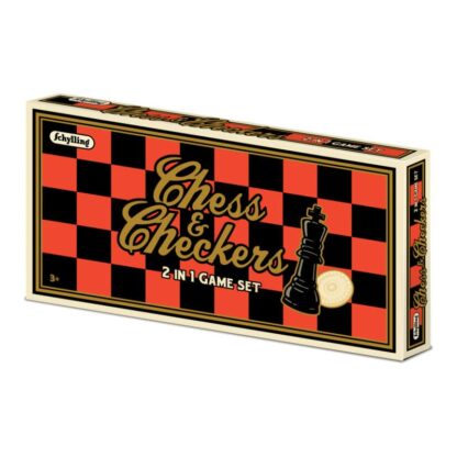 2-in-1 Chess & Checkers Set