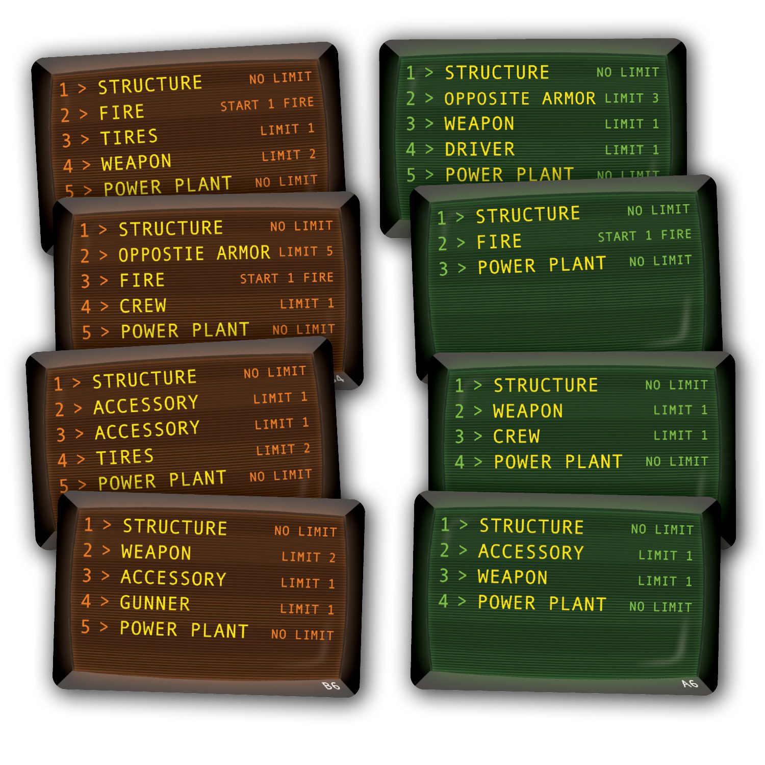 Car Wars 6th Edition Two Player Starter Set Red / Yellow - Image 7