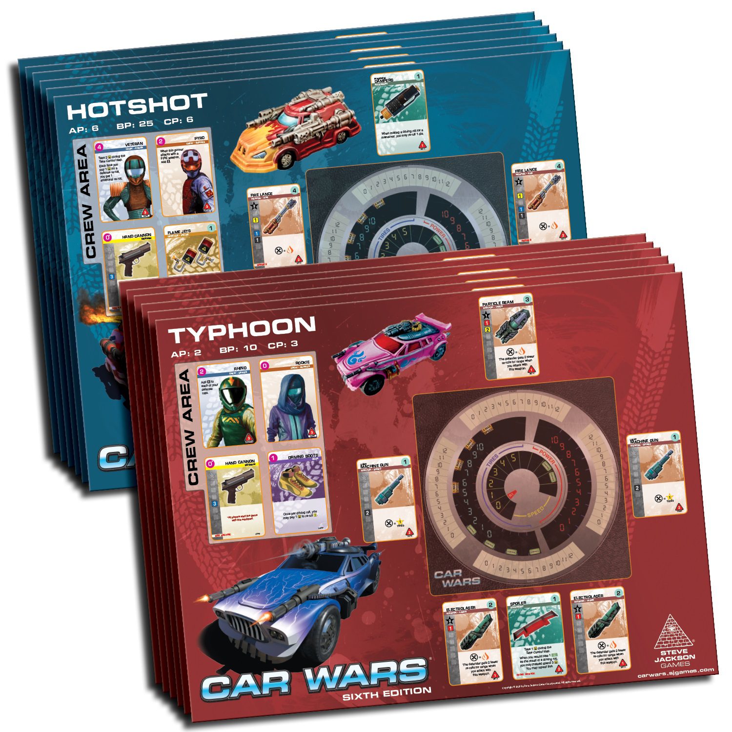 Car Wars 6th Edition Two Player Starter Set Red / Yellow - Image 8