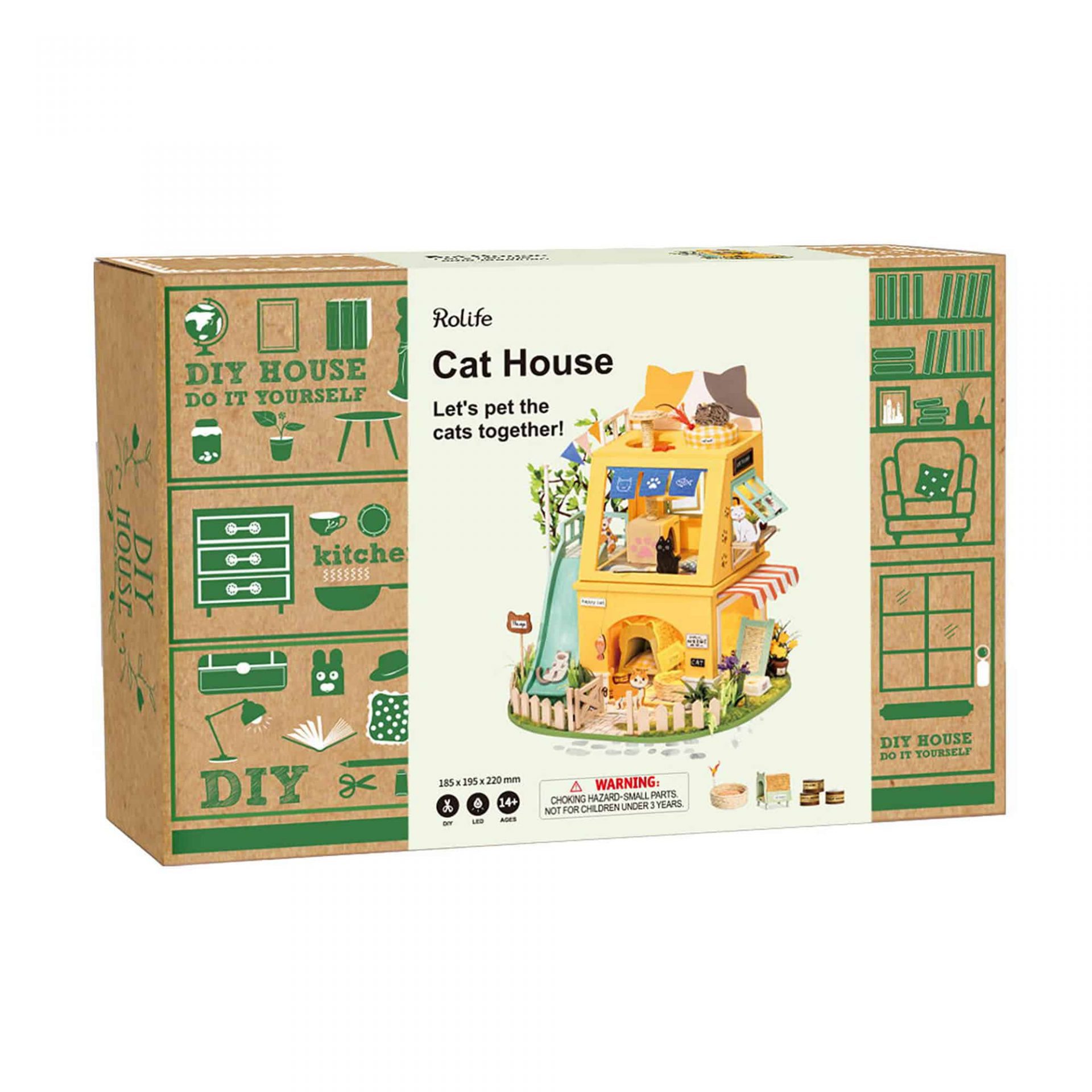 DIY Mini House Cat House