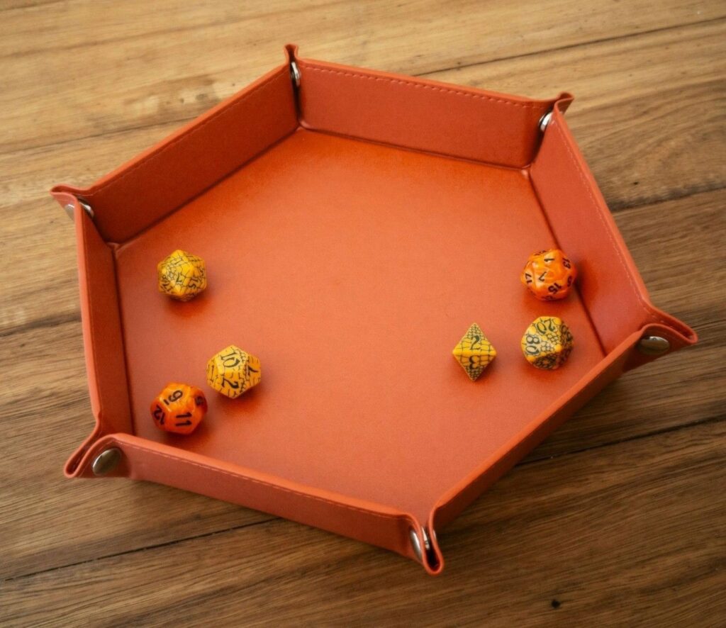 LPG Hex Dice Tray 8in Red Mind Games