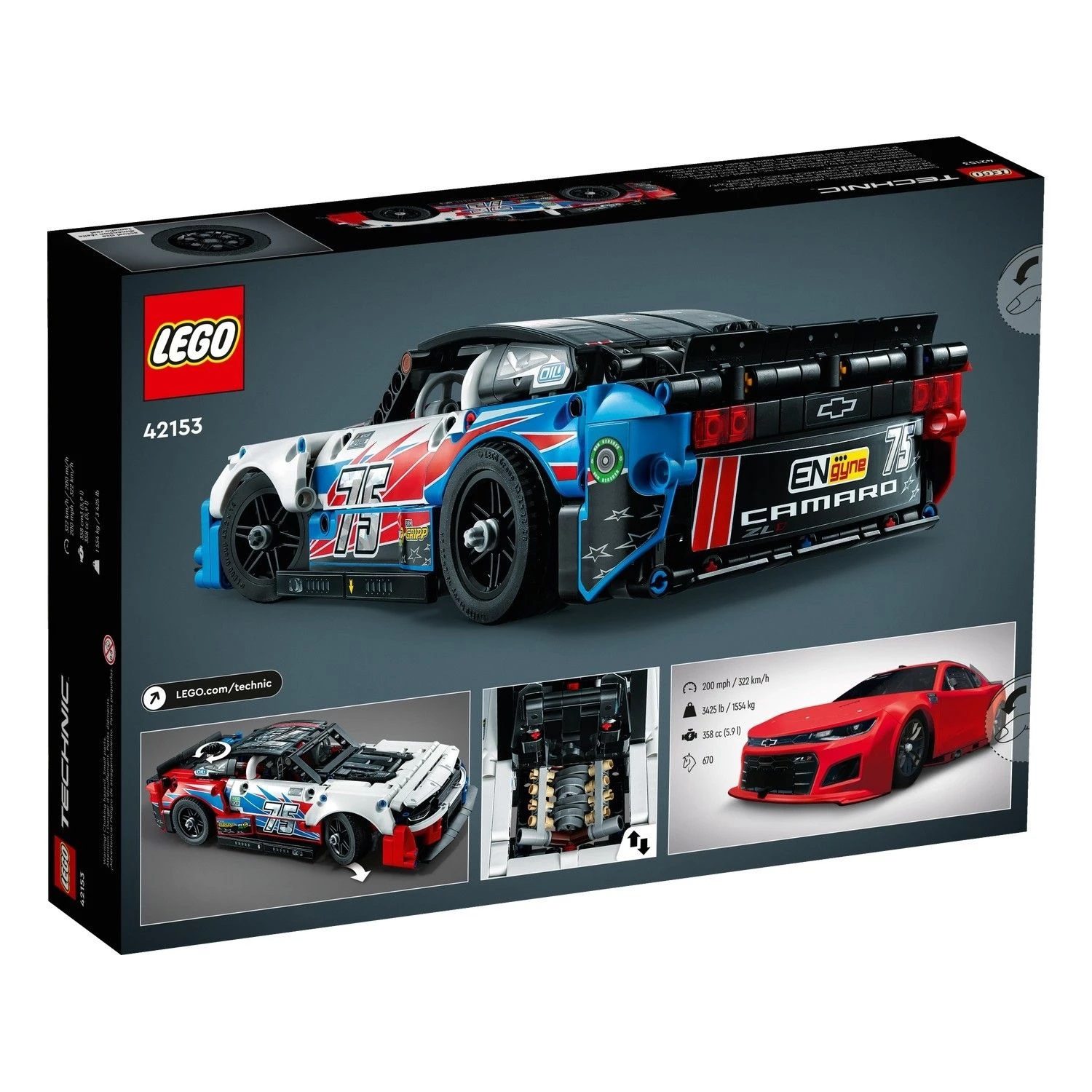 Technic – NASCAR® Next Gen Chevrolet Camaro ZL1 - Image 6