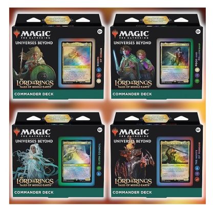 MTG - The Lord of the Rings: Tales of Middle-earth - Commander Deck (Set of 4)
