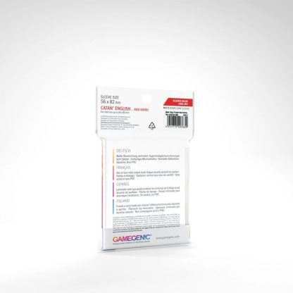 Gamegenic Prime Board Game Sleeves - 2 Packs (120 Sleeves Total), 60 Per Pack, For Catan & Cards Up To 54x80mm, Premium Protection