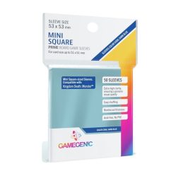 Gamegenic Prime Board Game Sleeves - Mini Square-Sized/Kingdom Death Monster (53mm x 53mm) (50 Sleeves Per Pack)