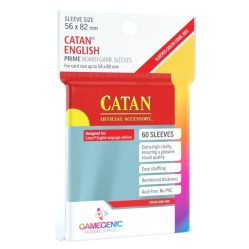 Gamegenic Prime Board Game Sleeves - Catan English (56mm x 82mm) (50 Sleeves Per Pack)