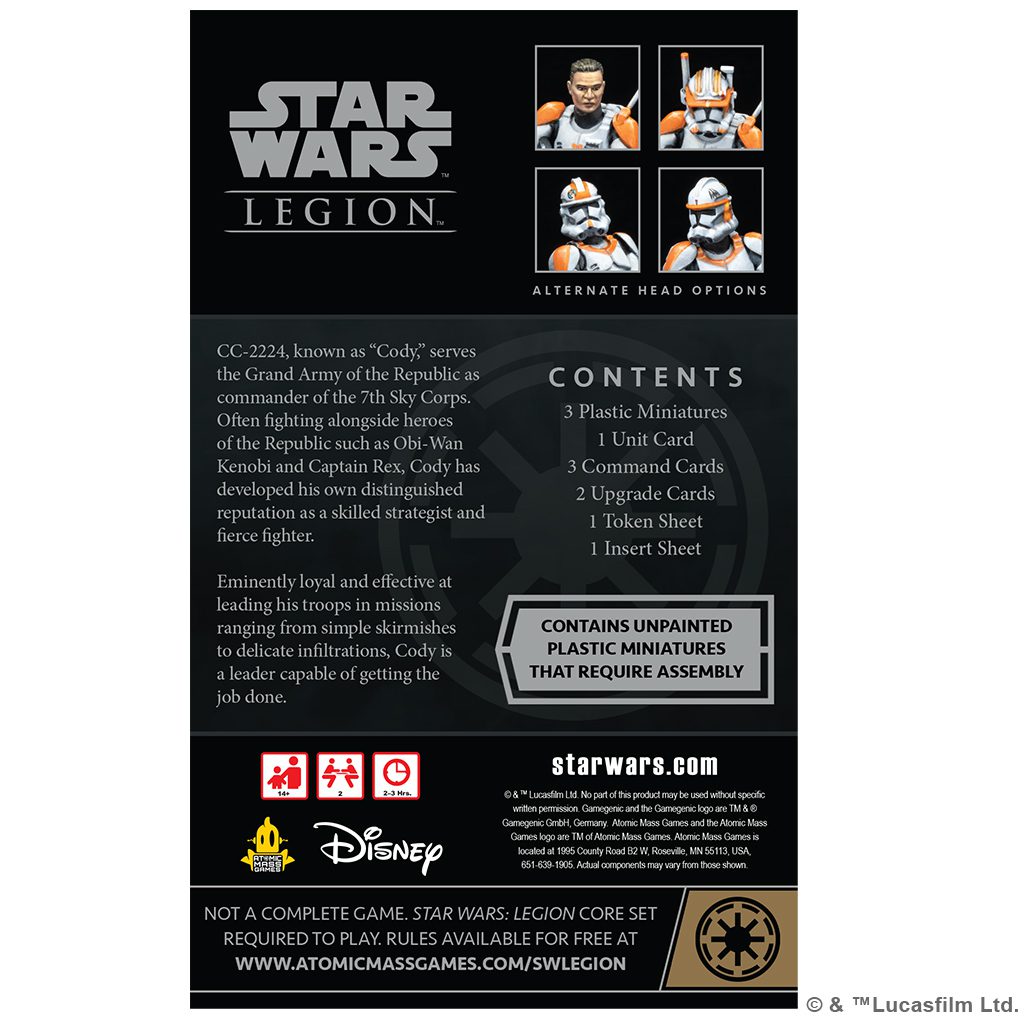 Star Wars Legion - Clone Commander Cody Expansion - Image 4