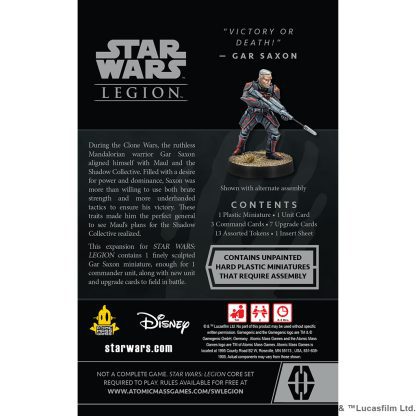 Star Wars Legion - Gar Saxon Commander Expansion - Image 3