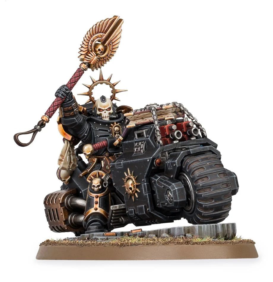 48-31 Space Marines Primaris Chaplain On Bike - Image 2