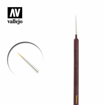 Vallejo Brushes - Precision - Round Synthetic Size 0 - Triangular handle