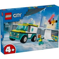 City - Emergency Ambulance and Snowboarder