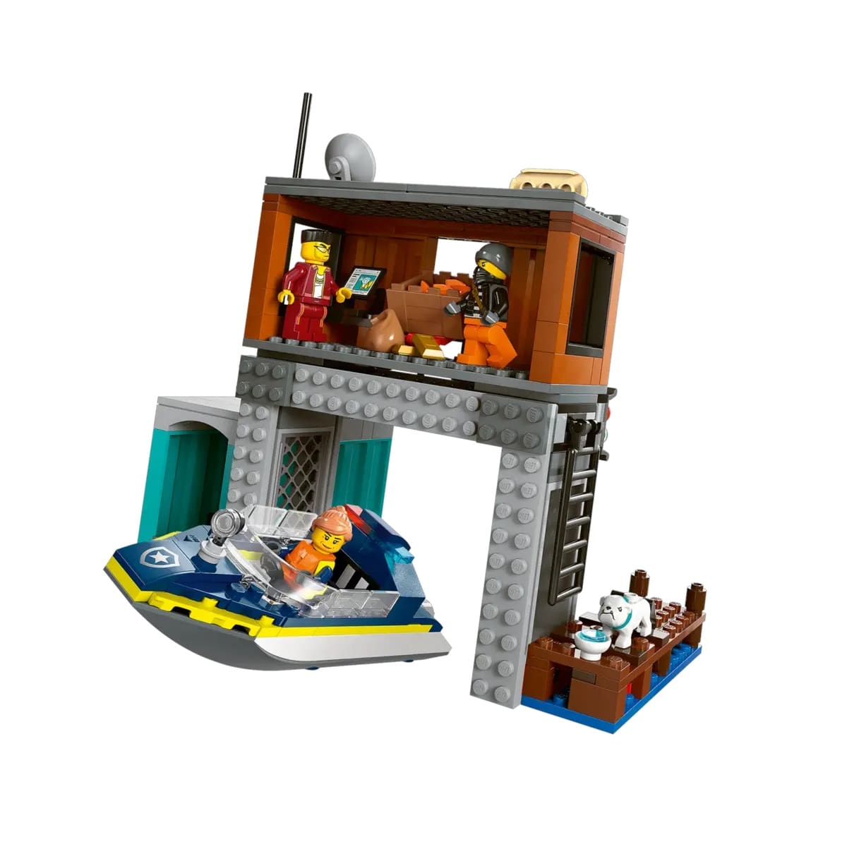 City - Police Speedboat and Crooks Hideout - Image 4