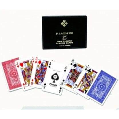 Playing Cards - Double - 100% Plastic Piatnik - 4 Index Bridge Size - Image 3
