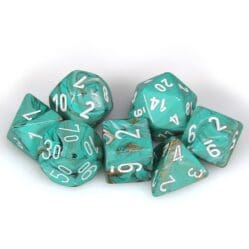 Dice Set - 4-20 - Mini Oxi-Copper w/White