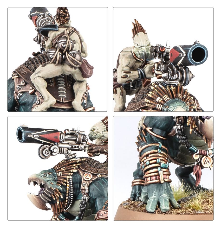 thumbnail interactive-video image 1 of Tau Empire Krootox Rider - Warhammer 40k - Games Workshop - Brand New Unassembled 1 of 3
