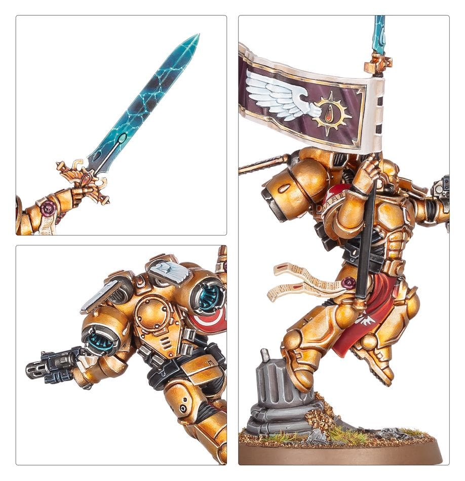 Games Workshop Warhammer 40k Blood Angels Sanguinary Guard (2024 Version) - New, No Box - Unassembled & Unpainted