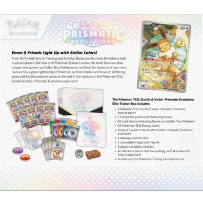 Pokemon - Prismatic Evolutions - Elite Trainer Box (Limit 1 Per Person) - Image 4