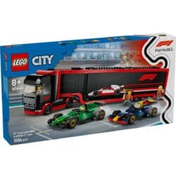 City - F1 Truck with RB20 & AMR24 F1 Cars