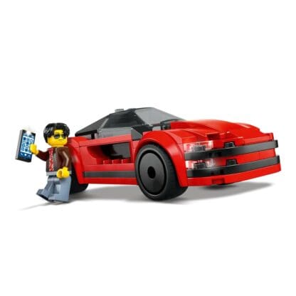 City - Red Sports Car - Image 5