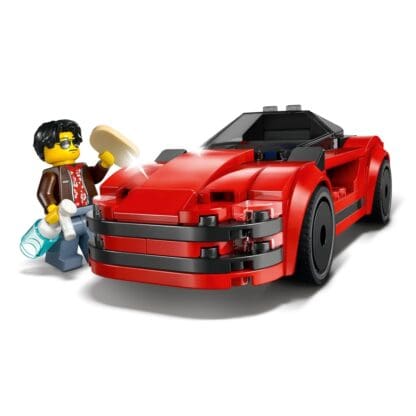 City - Red Sports Car - Image 6