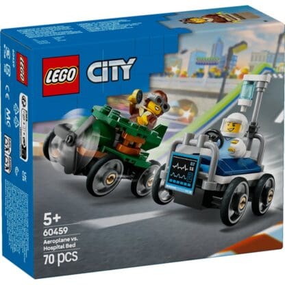 City - Airplane vs. Hospital Bed Race Car Pack