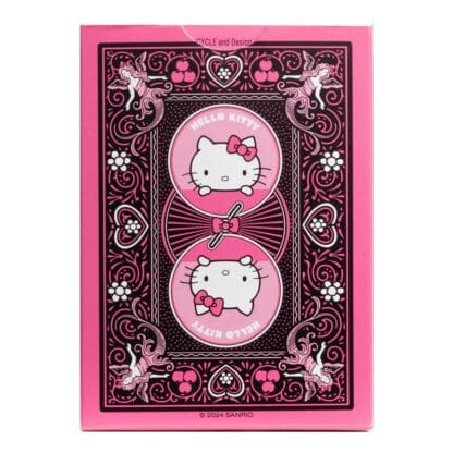 Playing Cards - Single - Hello Kitty (Black/Pink) - Image 4