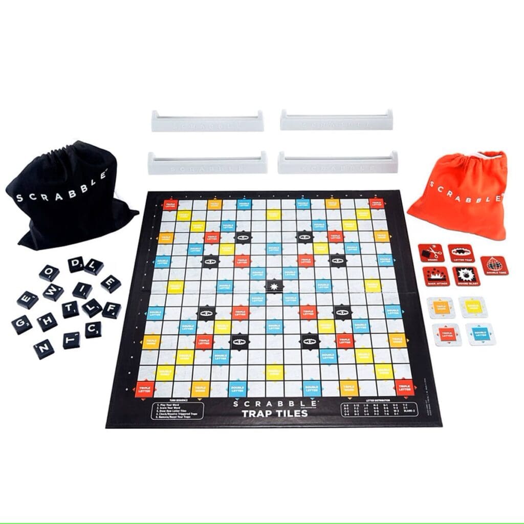 Jeu de culture générale Mattel Scrabble trap tiles - Jeu de culture