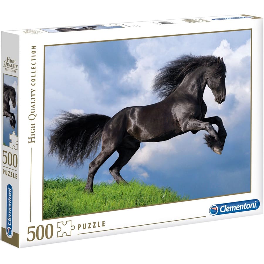 Fresian Black Horse - 500pc