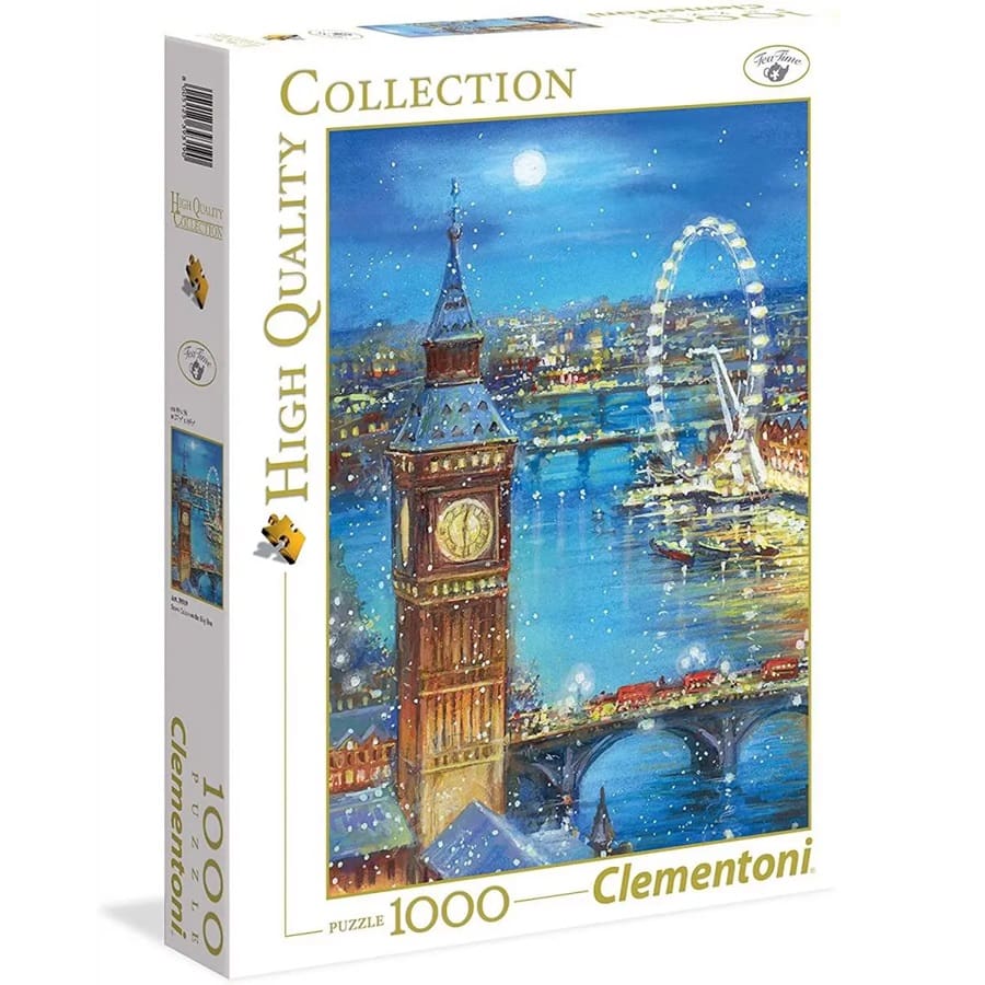 Snow Flakes on Big Ben - 1000pc