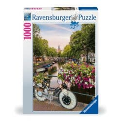 Bicycle and Flowers in Amsterdam - 1000pc