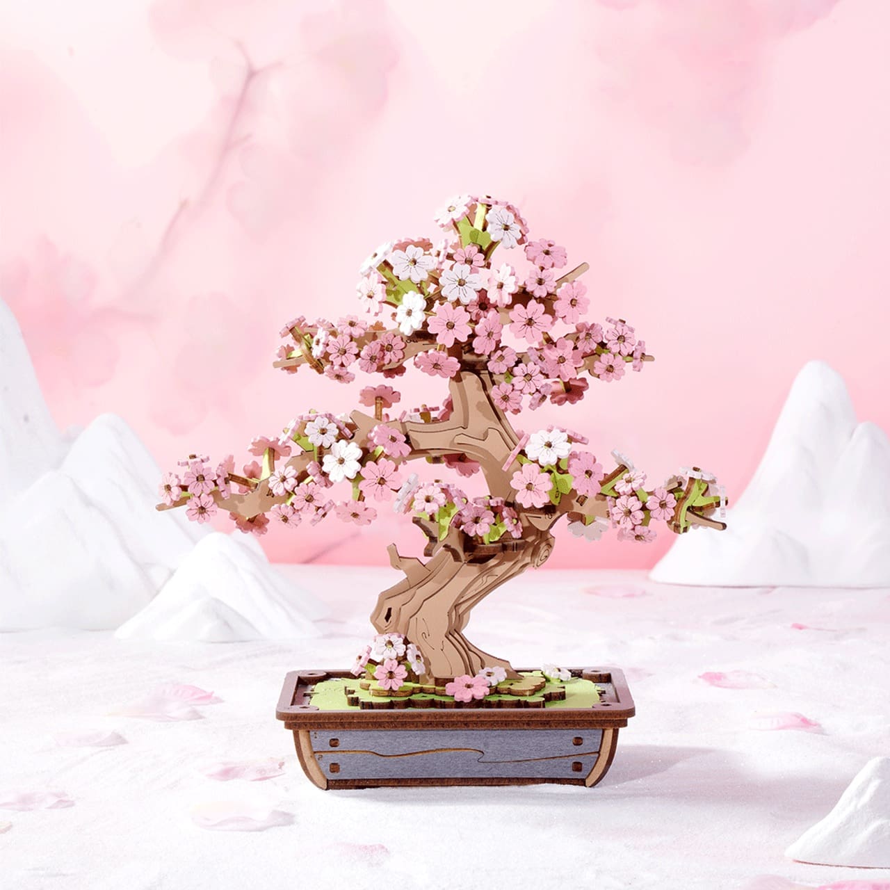 Classical 3D Wooden - Sakura Bonsai - Image 4