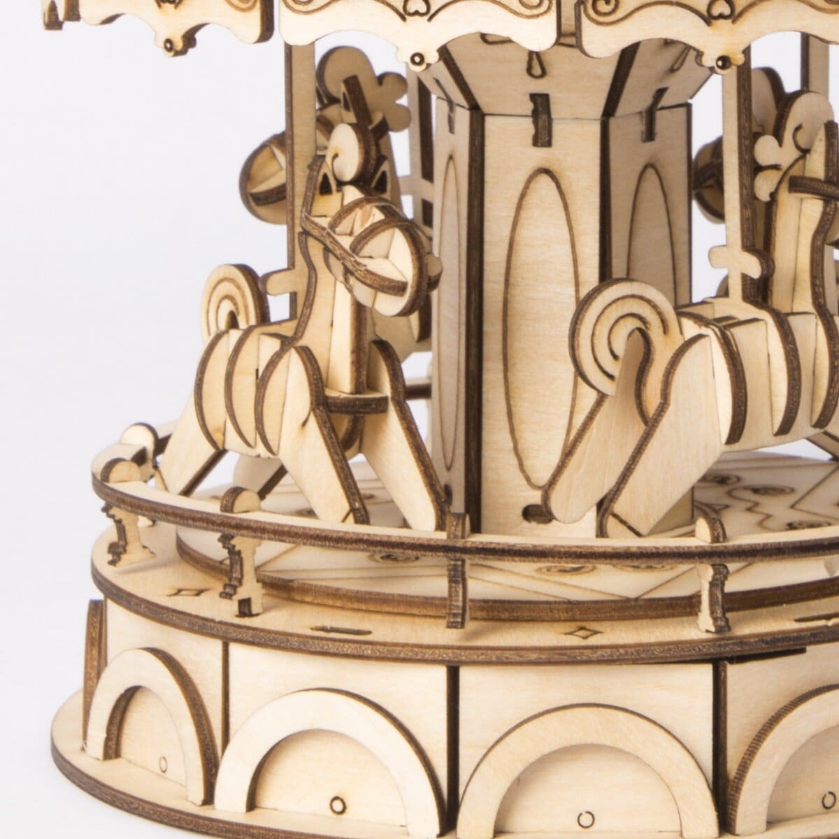 Classical 3D Wooden - Merry Go Round - Image 3
