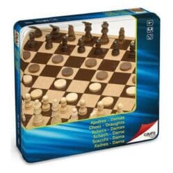 Chess and Draughts Metal Box