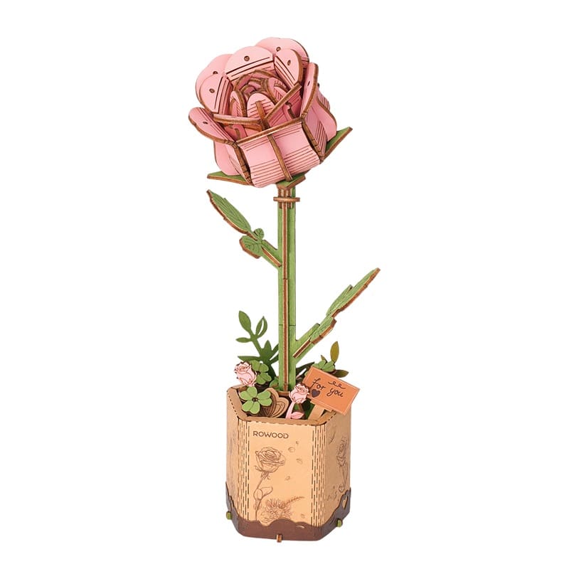 Wood Bloom - Pink Rose - Image 3
