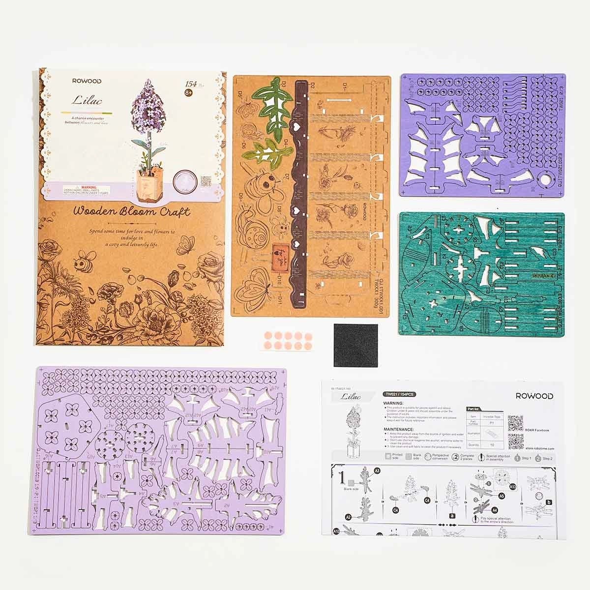 Wood Bloom - Lilac - Image 5