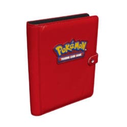 Pokemon Album - Premium Red Snap Binder - 4 Pocket