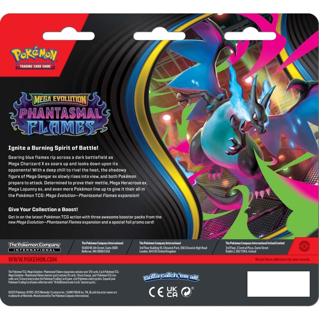 Pokemon - Phantasmal Flames - Three booster blister - Limit 1 - Image 3