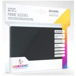 Gamegenic Prime Card Sleeves Black (66mm x 91mm) (100 Sleeves Per Pack)