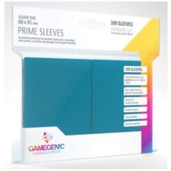 Gamegenic Prime Card Sleeves Blue (66mm x 91mm) (100 Sleeves Per Pack)