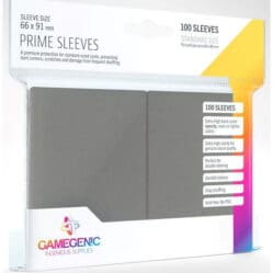Gamegenic Prime Card Sleeves Dark Gray (66mm x 91mm) (100 Sleeves Per Pack)