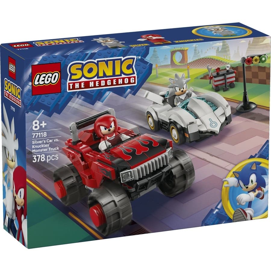 Sonic - Silvers Car vs. Knuckles Monster Truck