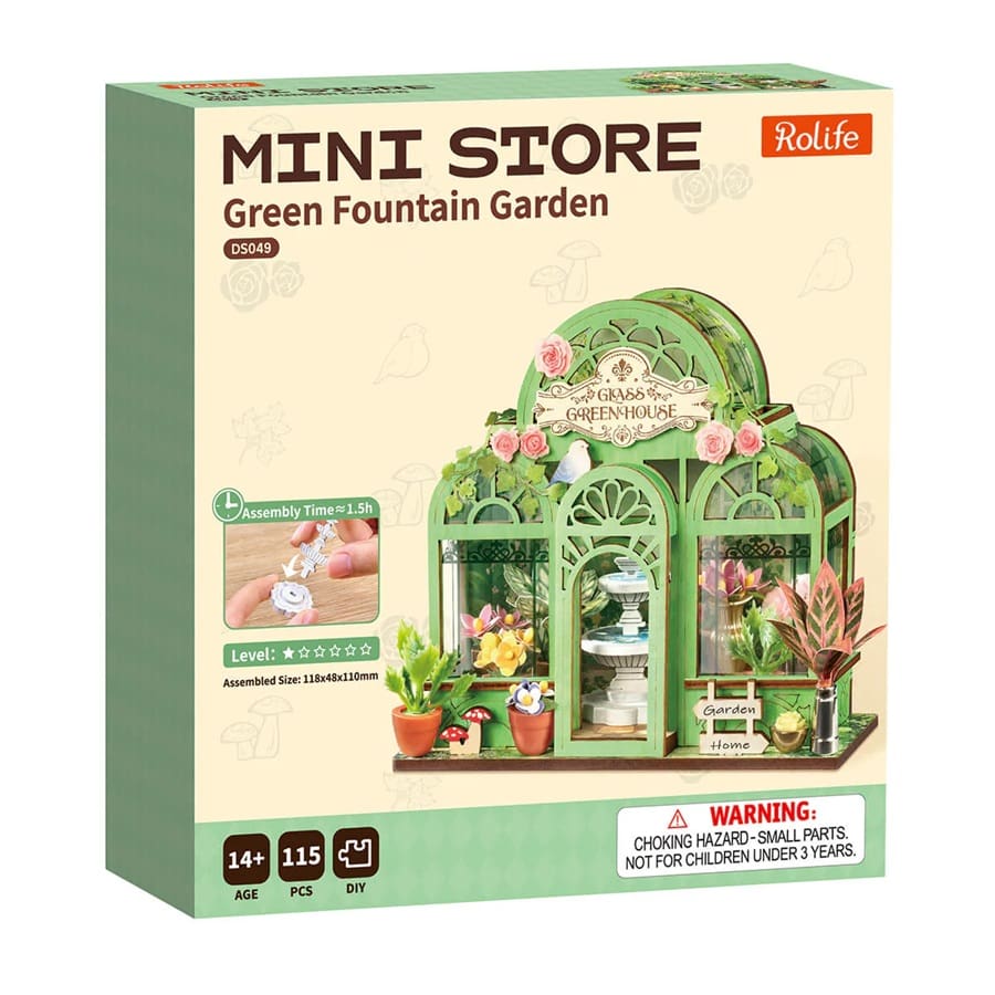 DIY Mini Store - Green Fountain Garden
