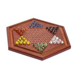 Wooden Chinese Checkers w/ Marbles