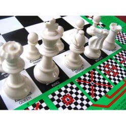 Chess Set – 40cm Learner Chess Board & 80mm Chess Men