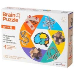 Brain Puzzle - Set of 6 Puzzles