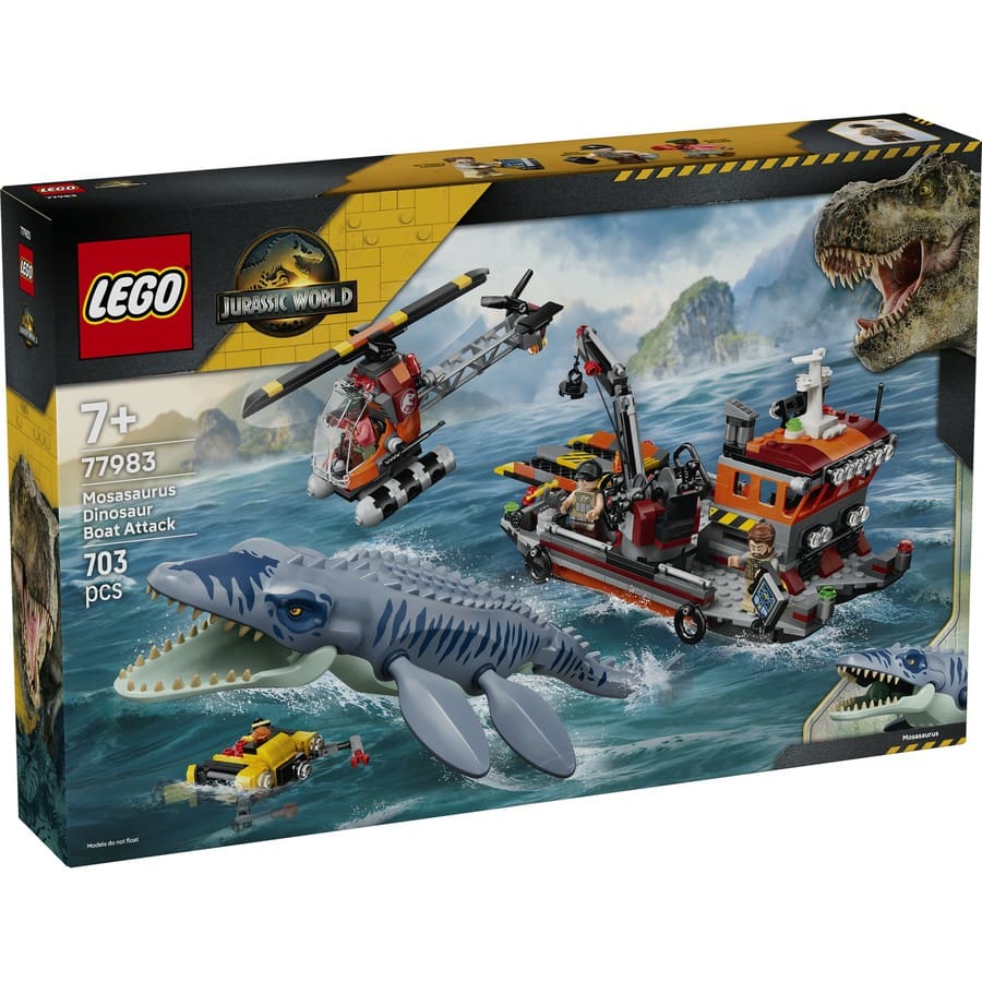Jurassic World - Mosasaurus Dinosaur Boat Attack