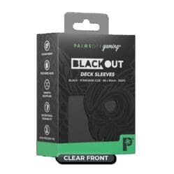 Palms Off Gaming - BLACKout Deck Sleeves - Standard - 100pc - BLACK