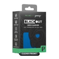 Palms Off Gaming - BLACKout Deck Sleeves - Standard - 100pc - BLUE